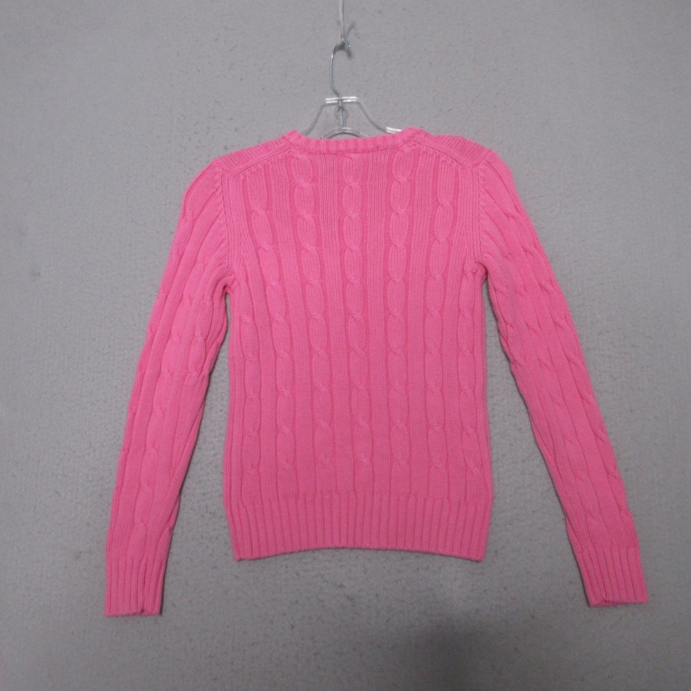 Vintage Vineyard Vines Sweater XS or Girl Large Pink Cable Knit Preppy Fisherman - Picture 7 of 10
